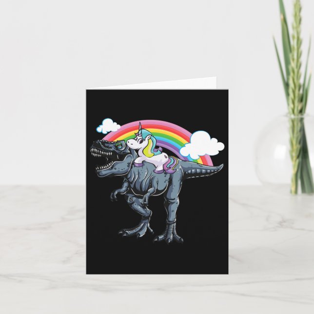 Carte Halloween Conception Pour Enfants Unicorn équitati (Devant)