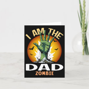 Carte Halloween Correspondant Papa Zombie Costume Zombie