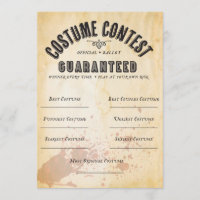 HALLOWEEN COSTUME CONTEST BULLETIN OFFICIEL