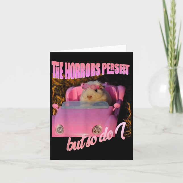 Carte Halloween Costume - The Horrors Persist But So Do  (Devant)