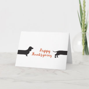 Carte Halloween Dachshund moderne