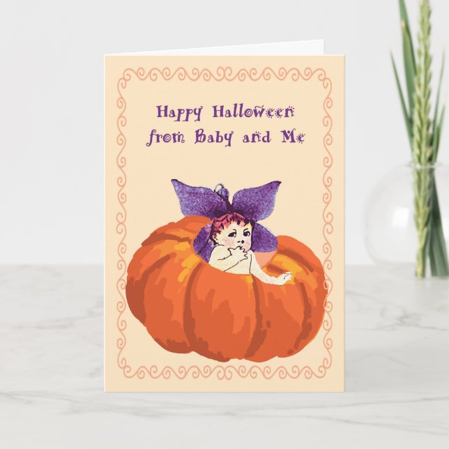 Carte Halloween de Bébé et moi (Devant)