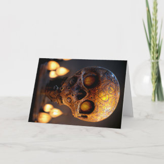 Carte Halloween de crâne