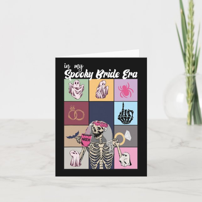 Carte Halloween de mariée dans ma Éffrayante Mariage de  (Devant)