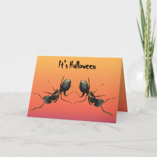 Carte Halloween des fourmis dansantes