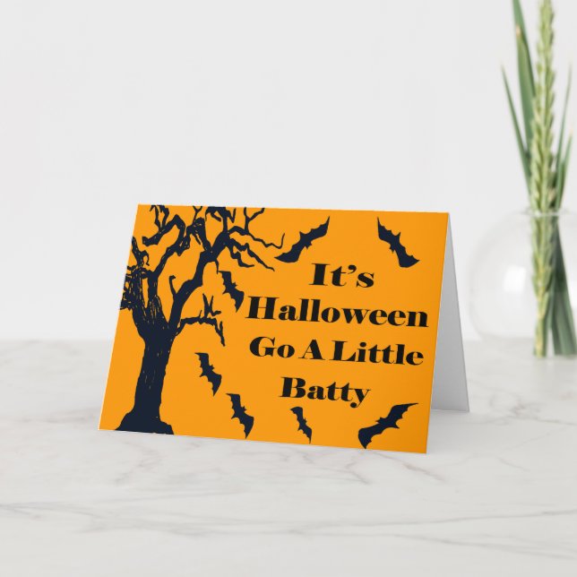 Carte Halloween - Devenez un peu fous ! (Devant)