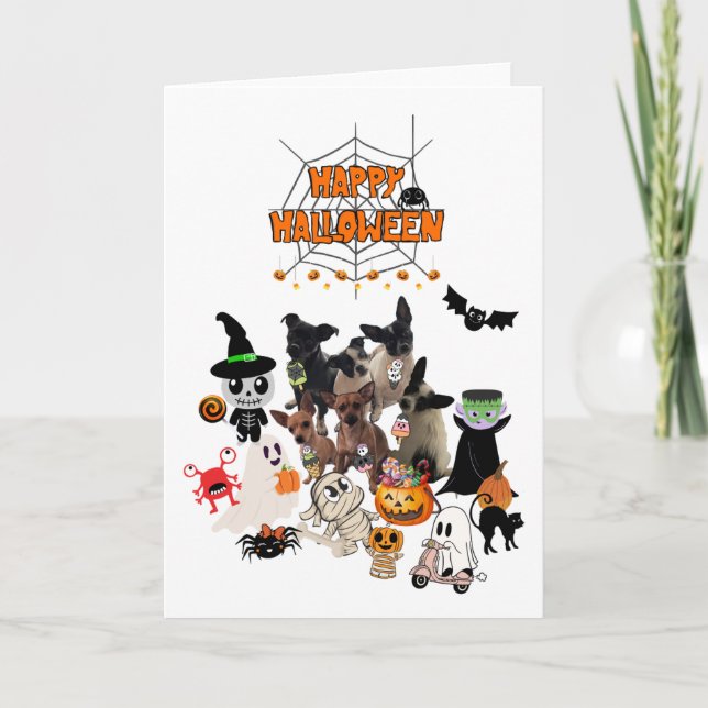 Carte Halloween Doggies (Devant)