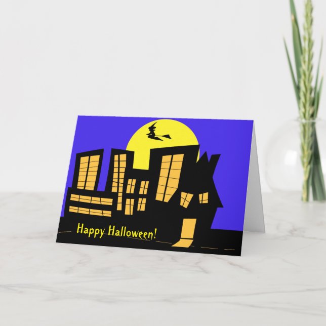 Carte Halloween Downtown Witch (Devant)