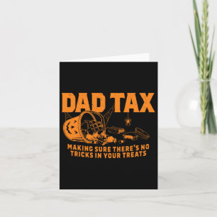 Carte Halloween drôles papa d'impôt