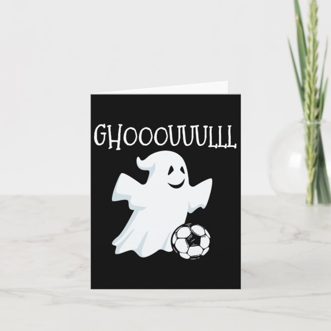 Carte Halloween du football fantôme (Devant)