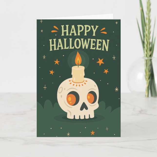 Carte Halloween effrayant (Devant)