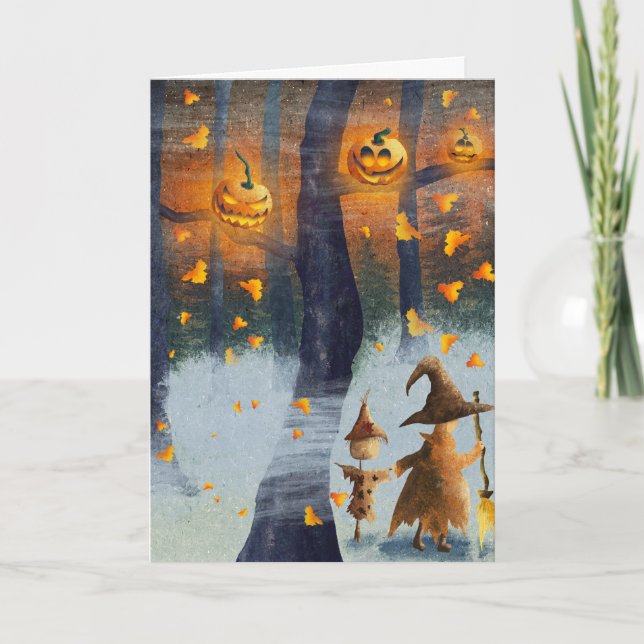 Carte Halloween effrayant (Devant)