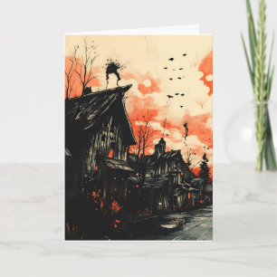 Carte Halloween effrayant