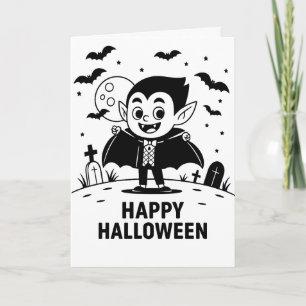 Carte Halloween effrayant
