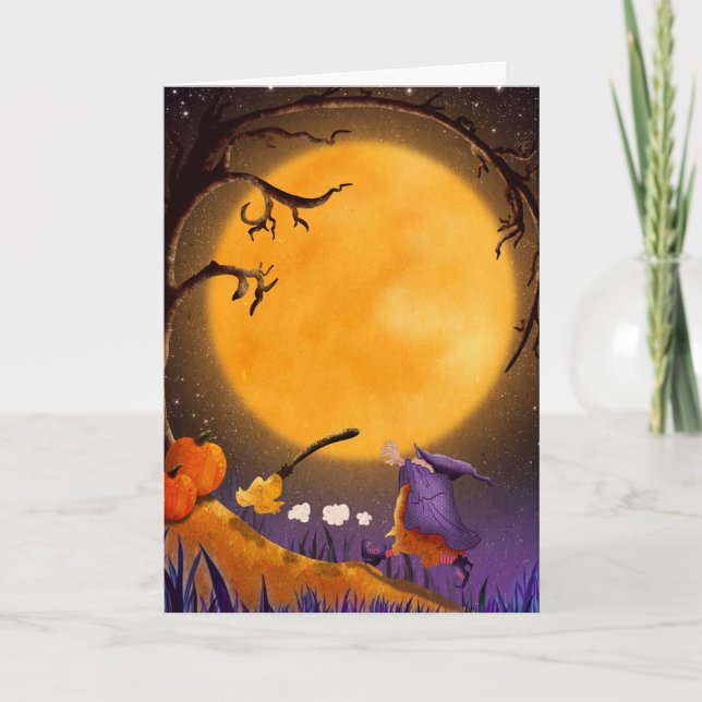 Carte Halloween effrayant (Devant)