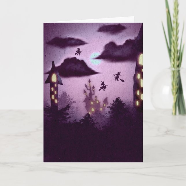 Carte Halloween effrayant (Devant)