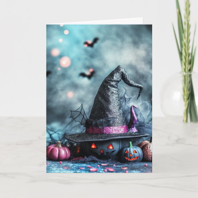 Carte Halloween effrayant (Devant)