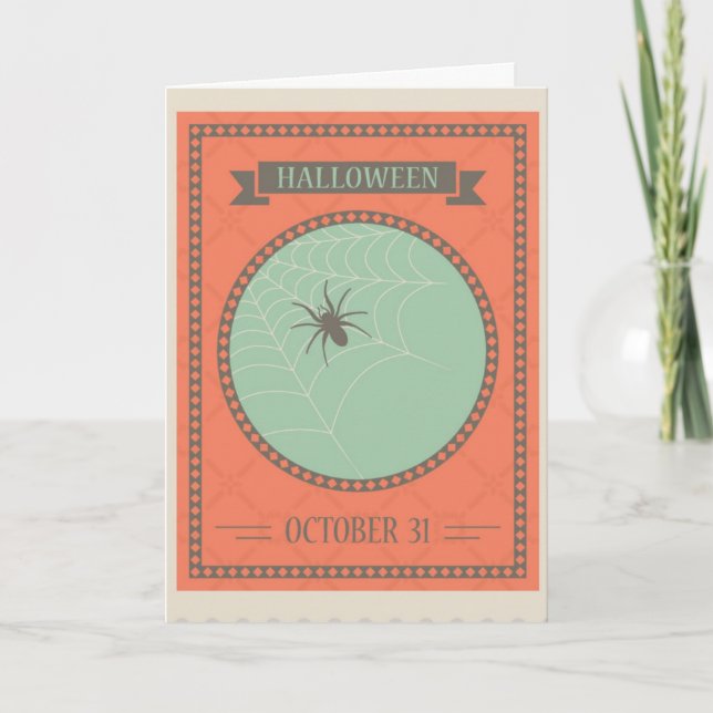 Carte Halloween effrayant (Devant)