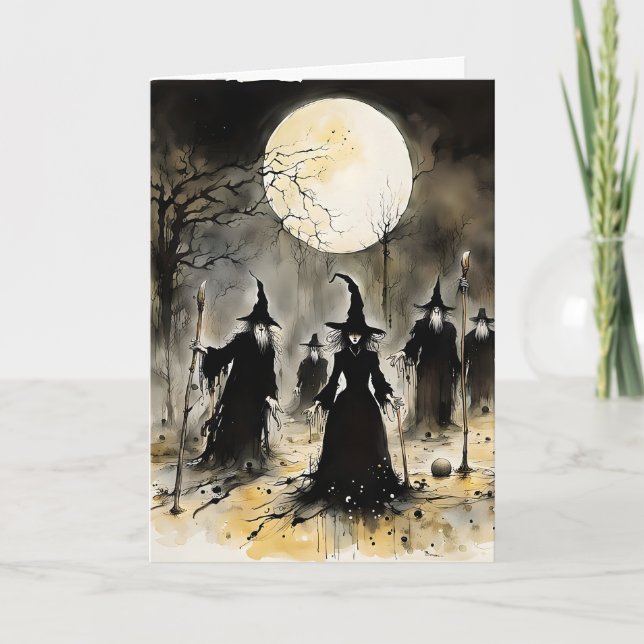 Carte Halloween effrayant (Devant)