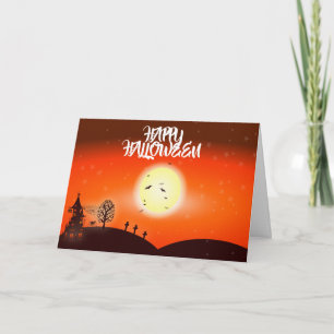 Carte Halloween effrayant