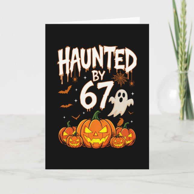 Carte Halloween effrayant 67 Six Seven Meme 1 (7)  (Devant)