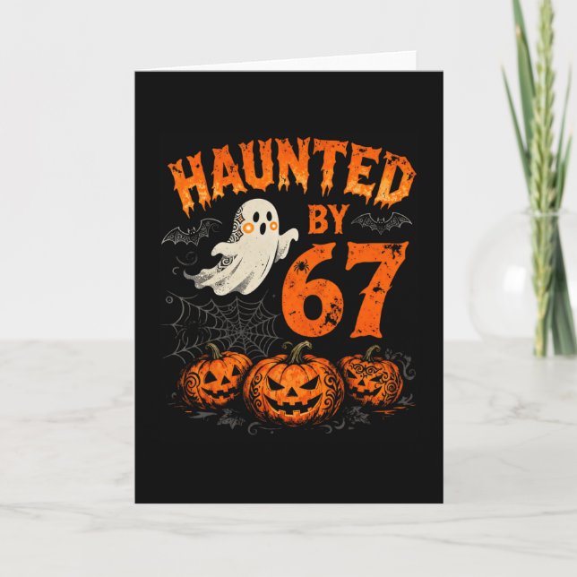 Carte Halloween Effrayant Six Sept Numéro Gen Alpha Argo (Devant)