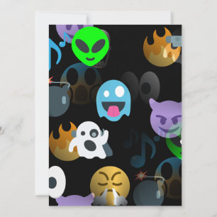 Carte halloween emojis