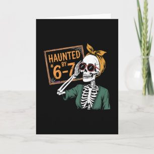 Carte Halloween ensorcelé Ensorcelé 67 Numéro 67 Six Sep