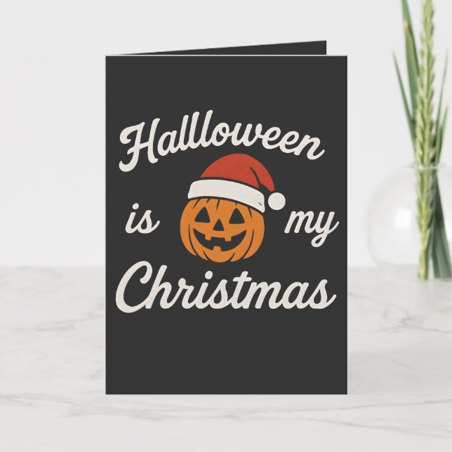 Carte Halloween est mon Noël  (Devant)