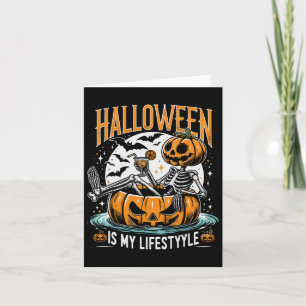 Carte Halloween est mon style de vie Halloween Citrouill