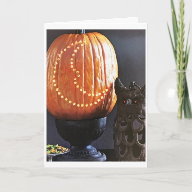 CARTE **HALLOWEEN** ET **THANKSGIVING*** TOUT EN UNE CAR (Devant)