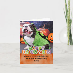 Carte Halloween - Français Bulldog - Spike