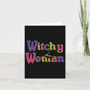 Carte Halloween Fun Witch Witchy Woman Trick Treat