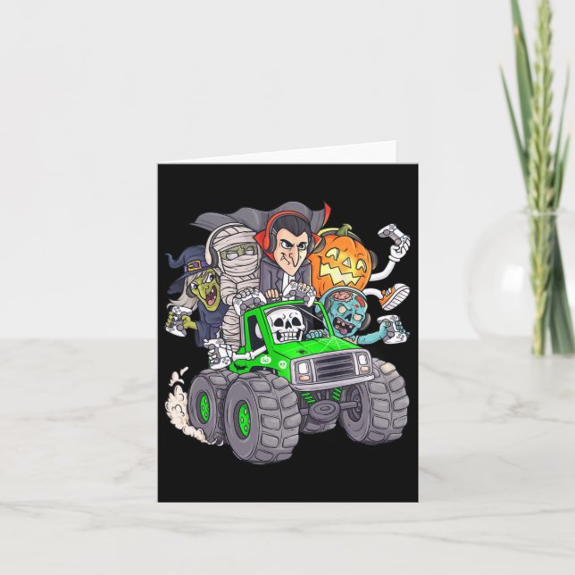 Carte Halloween Gamer Skeleton (Devant)
