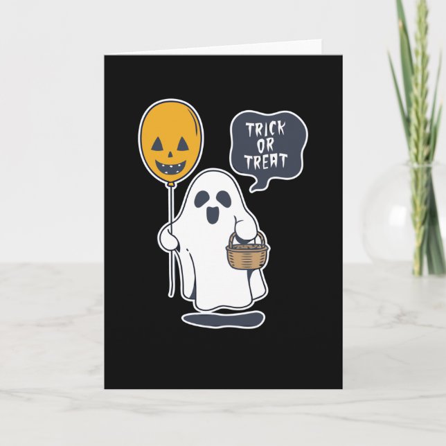 Carte Halloween Ghost (Devant)