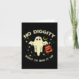 Carte Halloween Ghost No Diggity Costume Garçons Filles