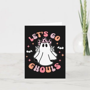 Carte Halloween Go Ghouls Ghost Retro Costume femme