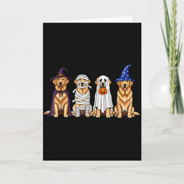 Carte Halloween Golden Retriever Ghost Soky Dog Lovers D (Devant)