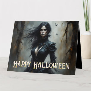 Carte Halloween gothique Nuit de Mystère