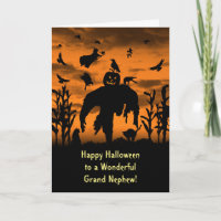 Halloween Grand ou Petit-Neveu Épouvantail Sorcièr