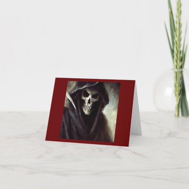 Carte Halloween - Grande Faucheuse 4 (Devant)