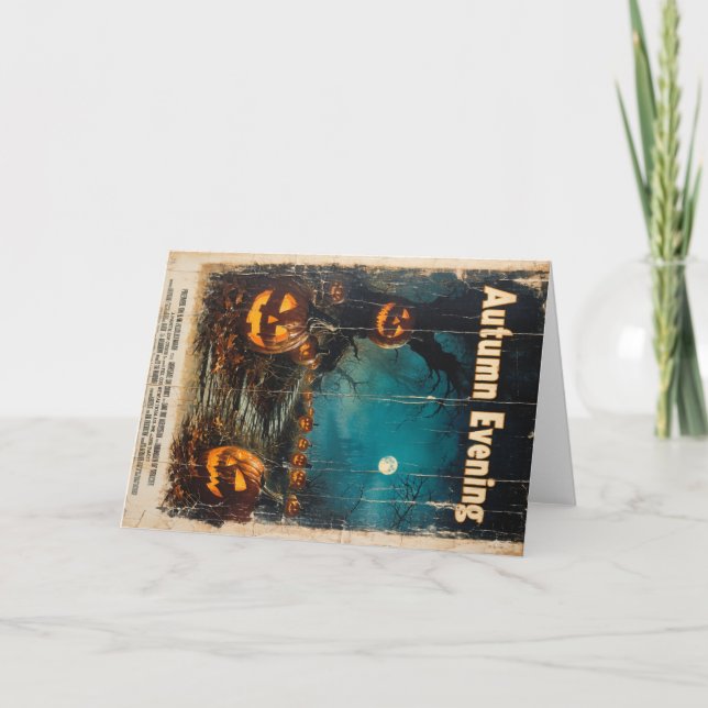 Carte Halloween Graphic - saison 1960 inspirée (Devant)