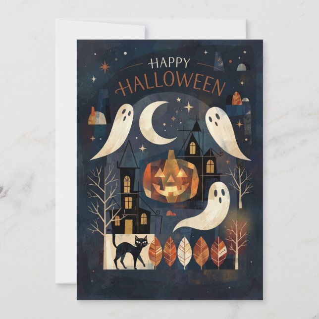 Carte Halloween Greeting Card (Devant)