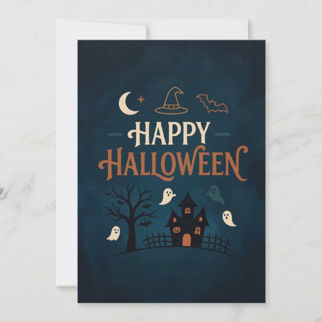 Carte Halloween Greeting Card (Devant)