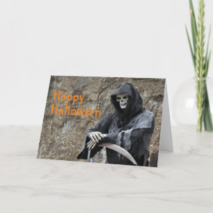 Carte Halloween Grim Reaper personnalisable