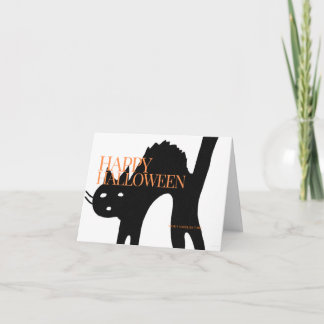Carte Halloween Halloween effrayant Chat Halloween