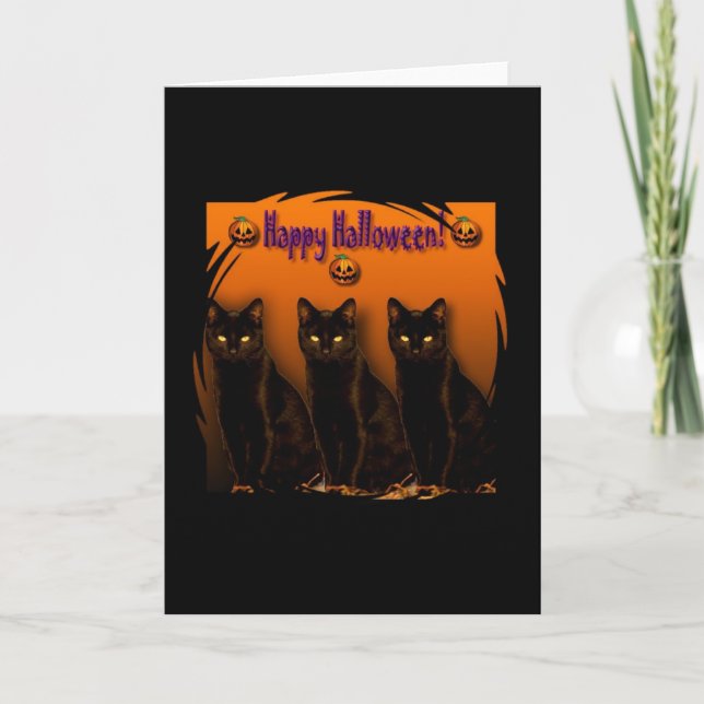 CARTE HALLOWEEN HEUREUX ! (Devant)