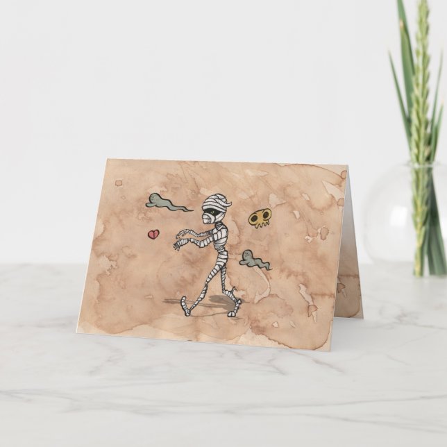 Carte Halloween heureux (Devant)