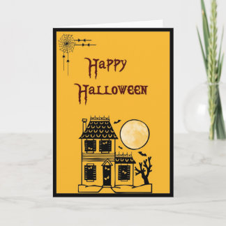 Carte Halloween heureux !