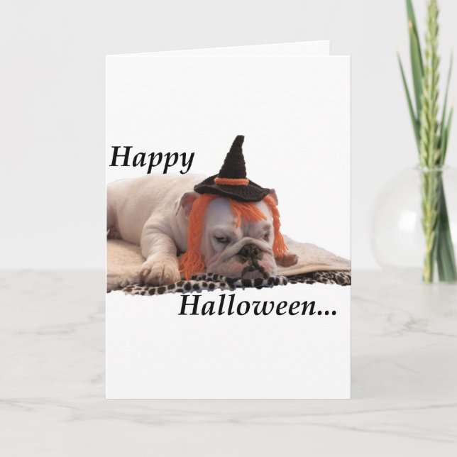 Carte Halloween heureux (Devant)